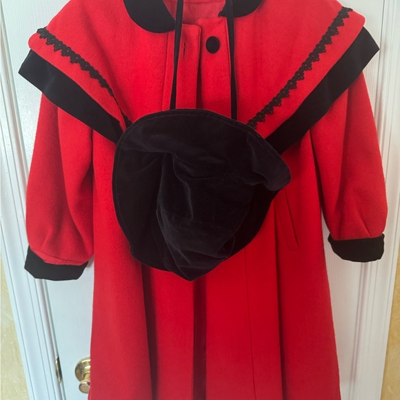 Rothschild Red and Black Coat with Hat - Picture 1 of 6